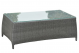Suva Coffee Table with Glass Top - Dark Grey