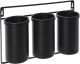 Flowerpot 3 Pots 14X12cm Black
