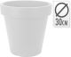 Flower Pot EK Round 30cm White
