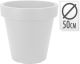 Flowerpot EK Round 50cm White