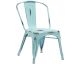 Tolix Style Side Chair-Blue