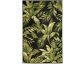 Jungle Leaves Black Outdoor Rug