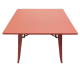 Tolix SQ Dining Table-Red