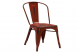 Tolix Style Side Chair-Red