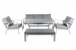 Geneva 6 Piece Lounge - Zen White