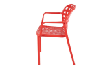 Lucy Arm Chair-Red - Image 3