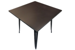 Tolix SQ Dining Table-BLK