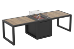 Flex Double Fire Table - Charcoal