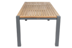 Como Dining Table with Teak Top - Charcoal - Image 3