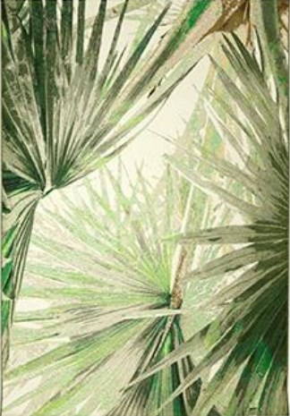 Palm Fan Green Outdoor Rug