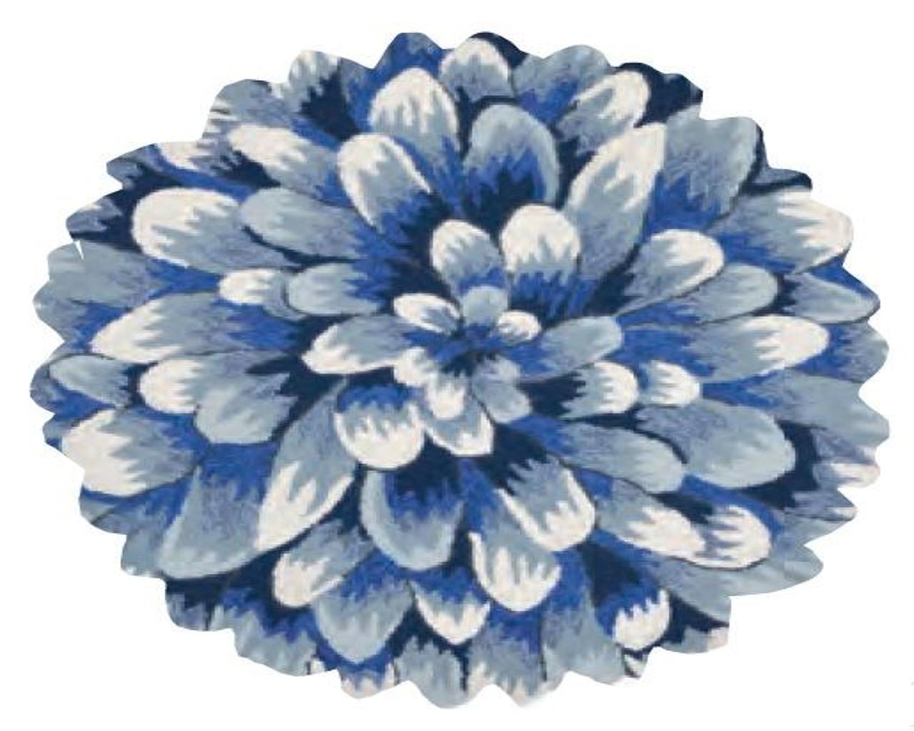 Mum Blue Outdoor Rug