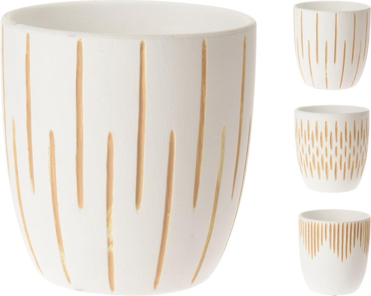 Flower Pot 17X15cm 3Assorted
