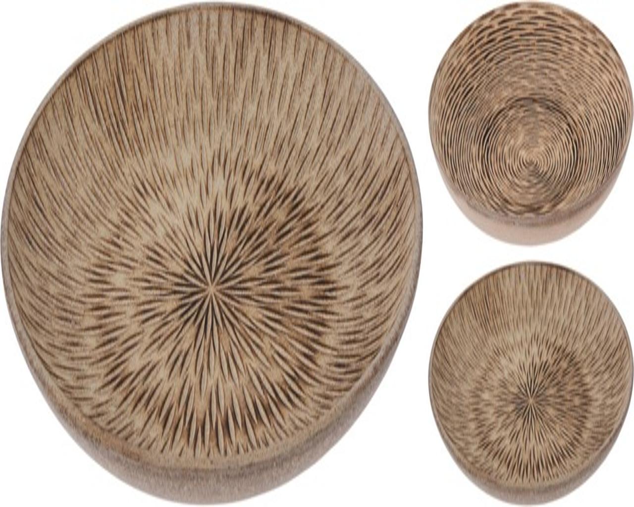 Plate Wood 39cm 2Assorted DESIGN