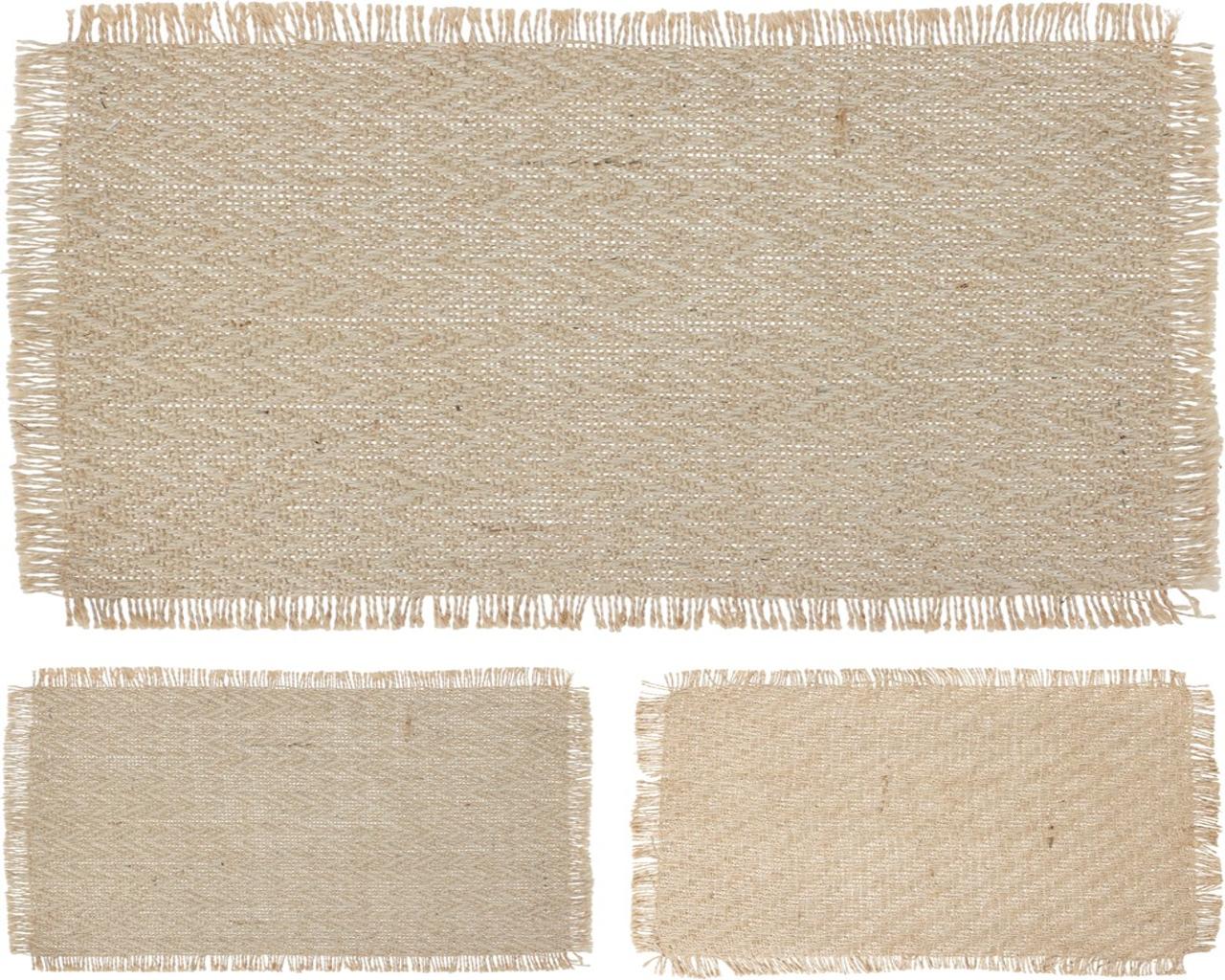 Placemat Jute 45X30cm 2Assorted DES