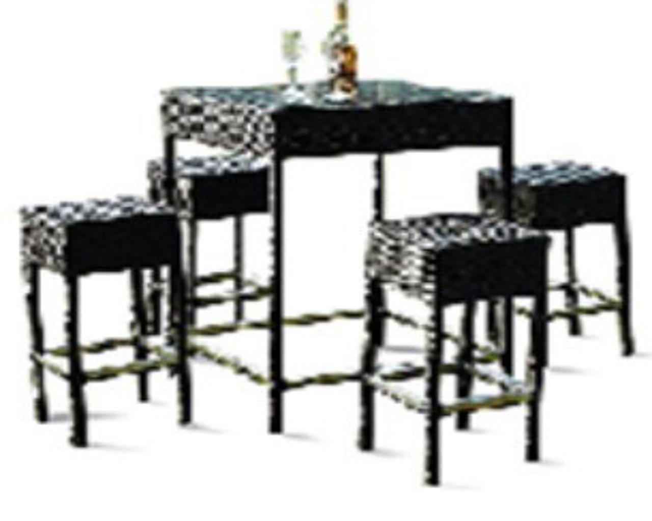 Rockport 5 Piece Bar Set - Grey