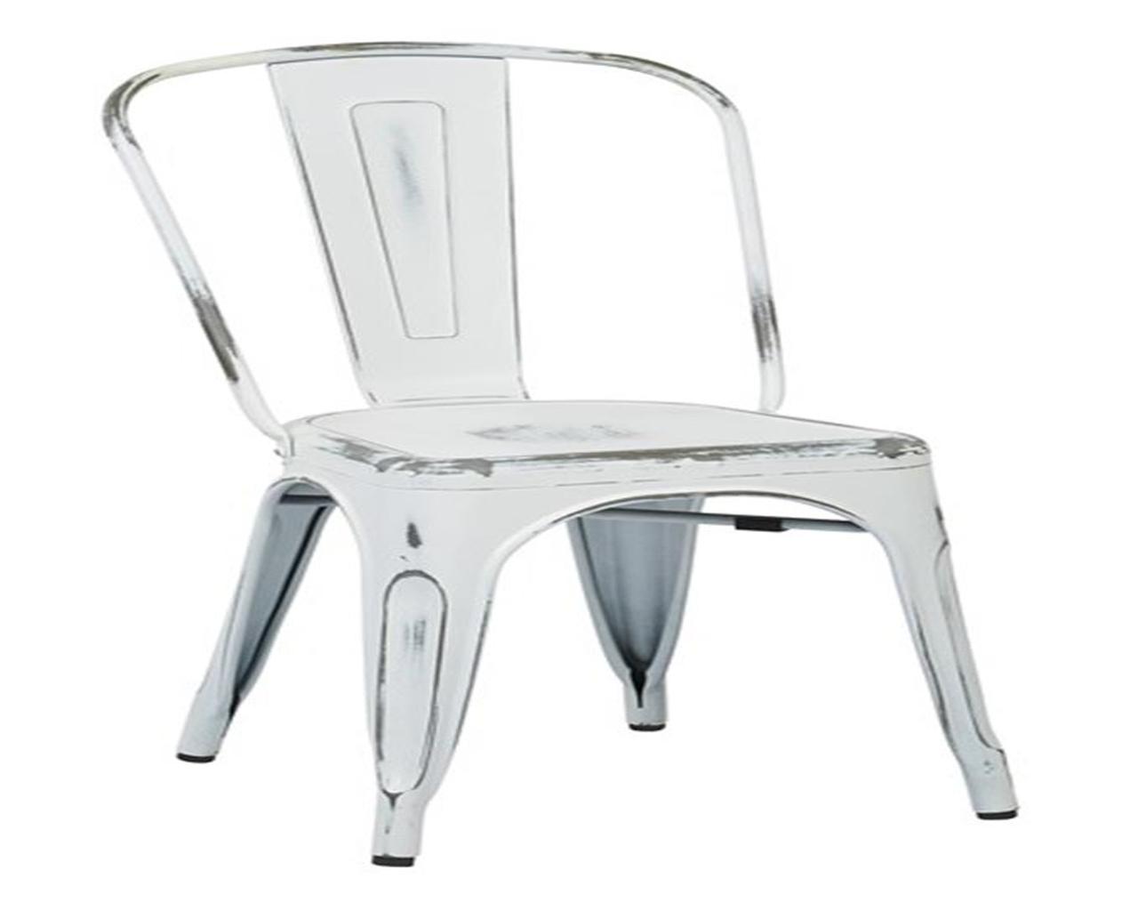 Tolix Style Side Chair-White