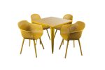 Grace Arm Chair, Yellow Y03 - Image 3