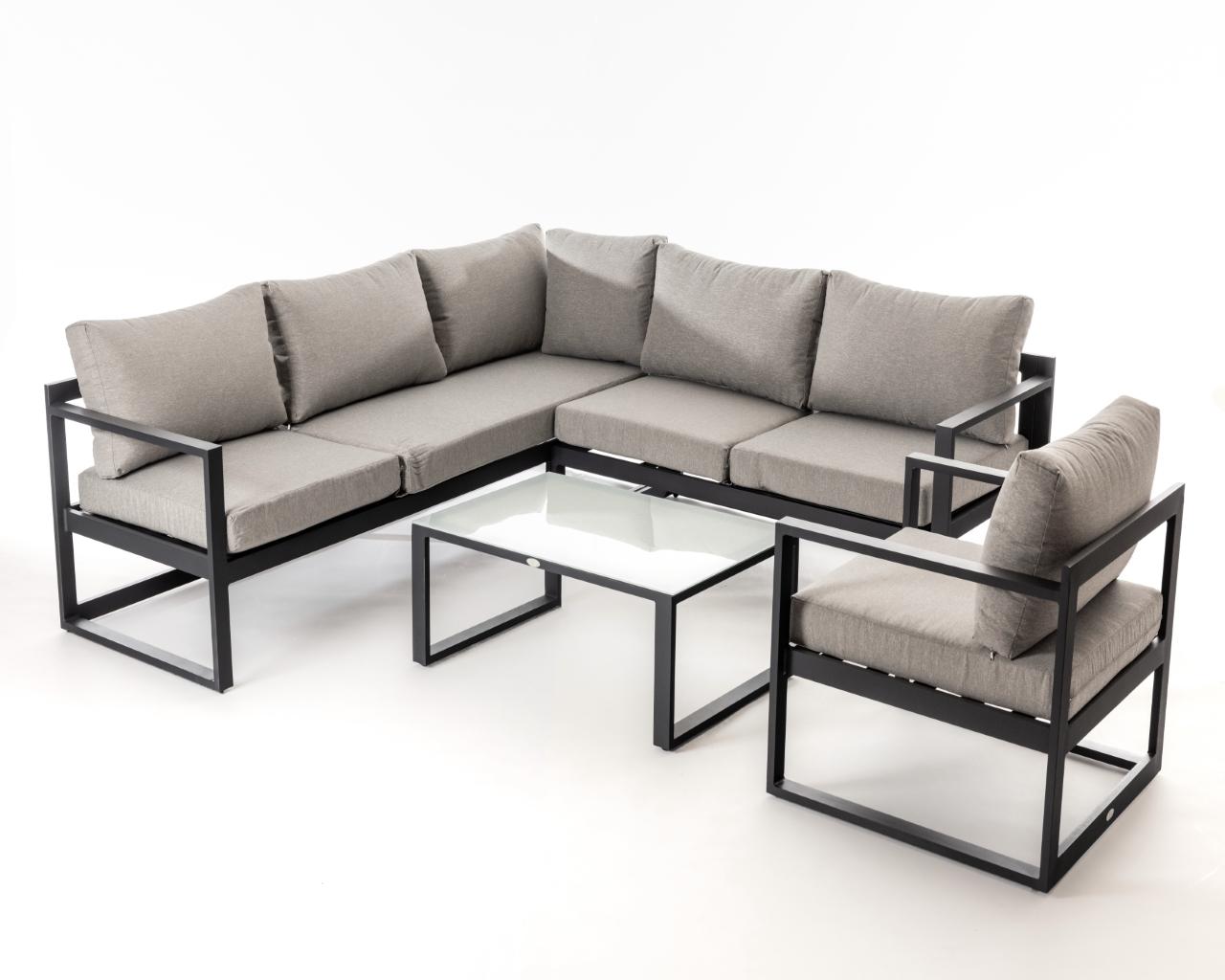 Havana 3 Piece Sectional in Charcoal