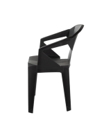Beer Arm Chair- Black - Image 3