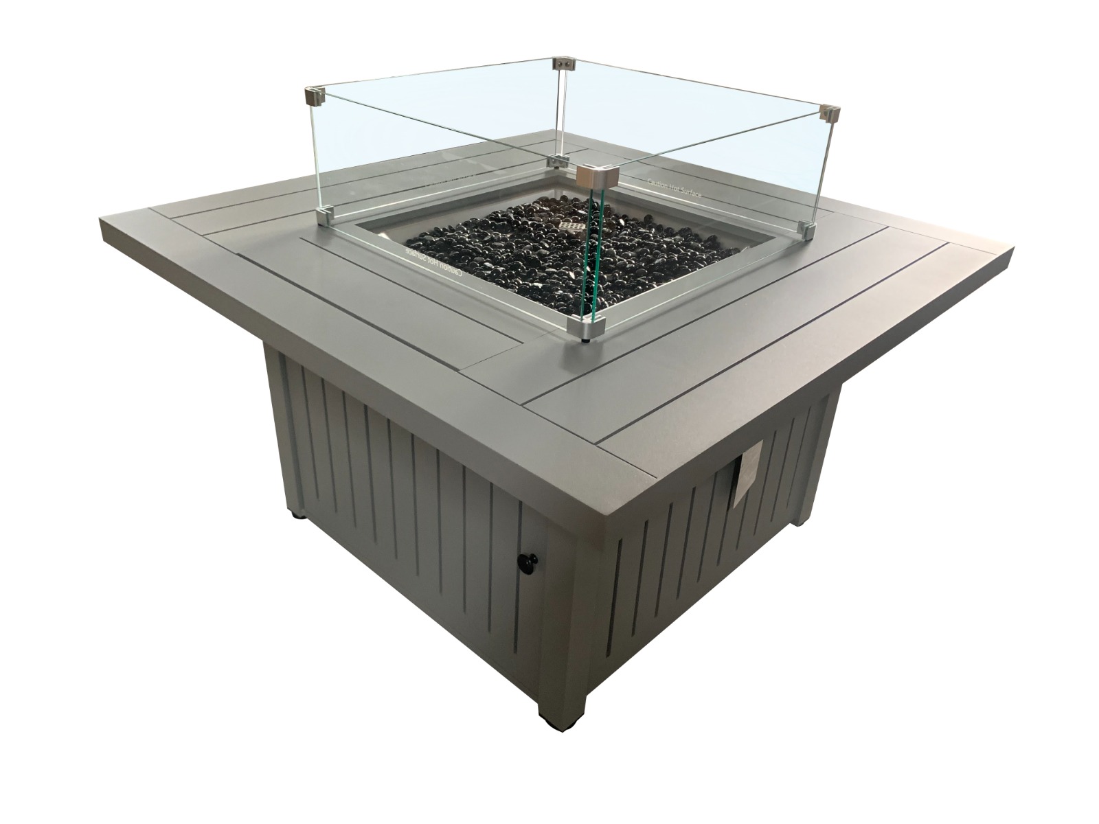Square Fire Table - Grey