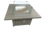 Square Fire Table - Grey - Image 2