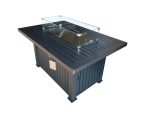 MH Rectangular Fire Table - Black - Image 3