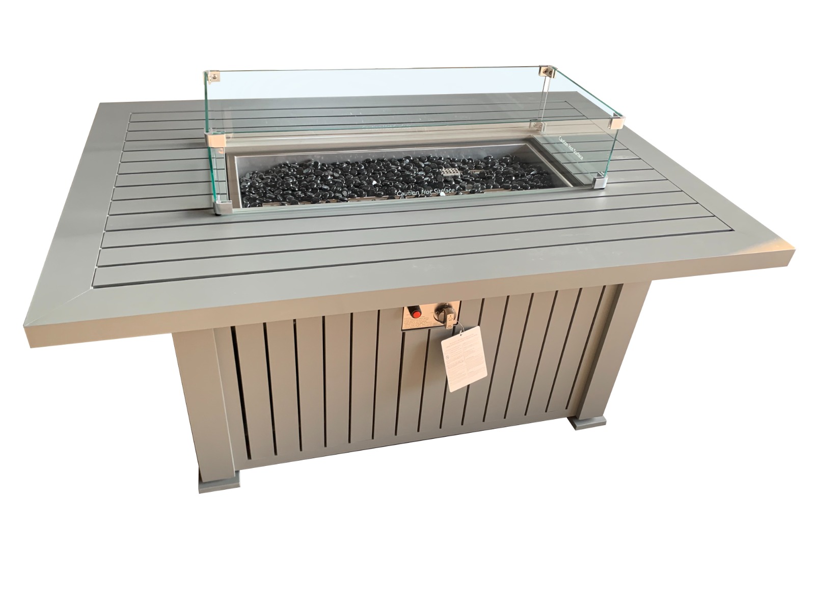 Rectangular Fire Table - Grey