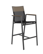Beirut Bar Arm Chair - Grey