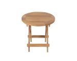 Junior Round Teak Folding Table