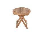 Junior Round Teak Folding Table - Image 2