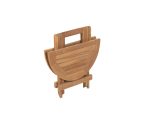 Junior Round Teak Folding Table - Image 3
