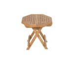 Junior Octagonal Teak Folding Table - Image 2