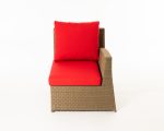 Deli 4pc Sectional Red Cushions Incl 2 Ends + 2 Middles - Image 2