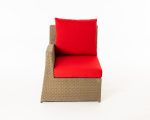Deli 4pc Sectional Red Cushions Incl 2 Ends + 2 Middles - Image 3