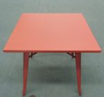 Tolix SQ Dining Table-Red - Image 2