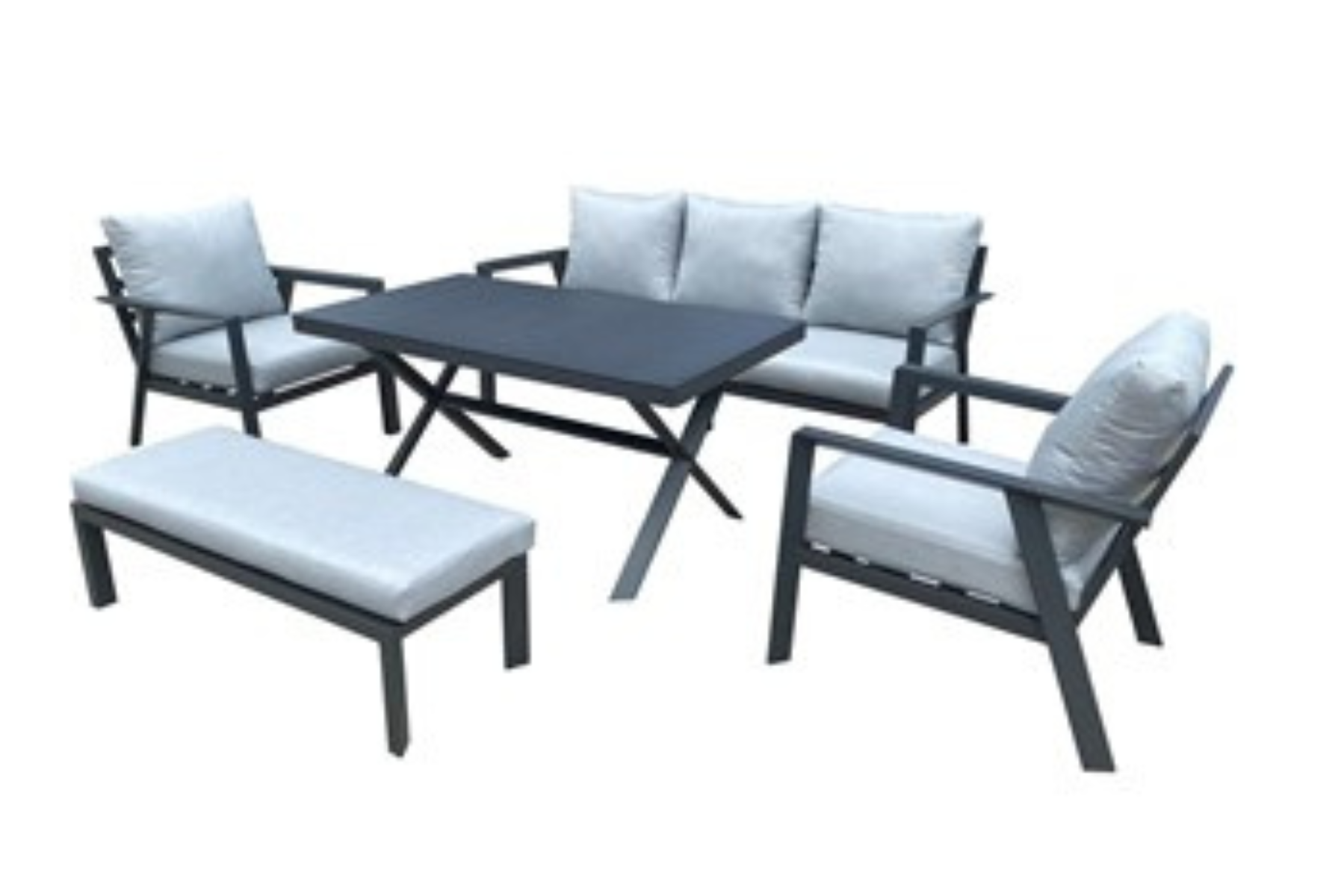 Geneva 5 Piece Set - Black