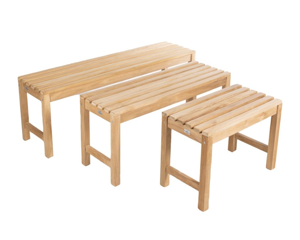 Teak Benches   Small Medium Large   Backless 1 Custom