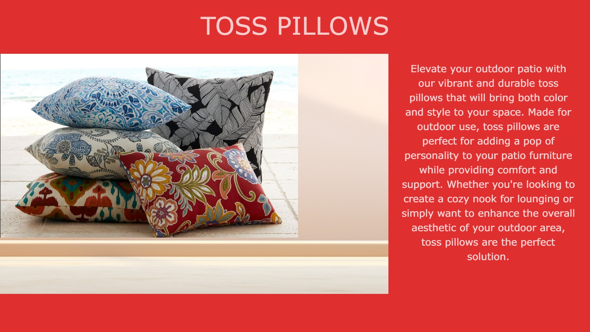 Toss Pillows with Virbaige